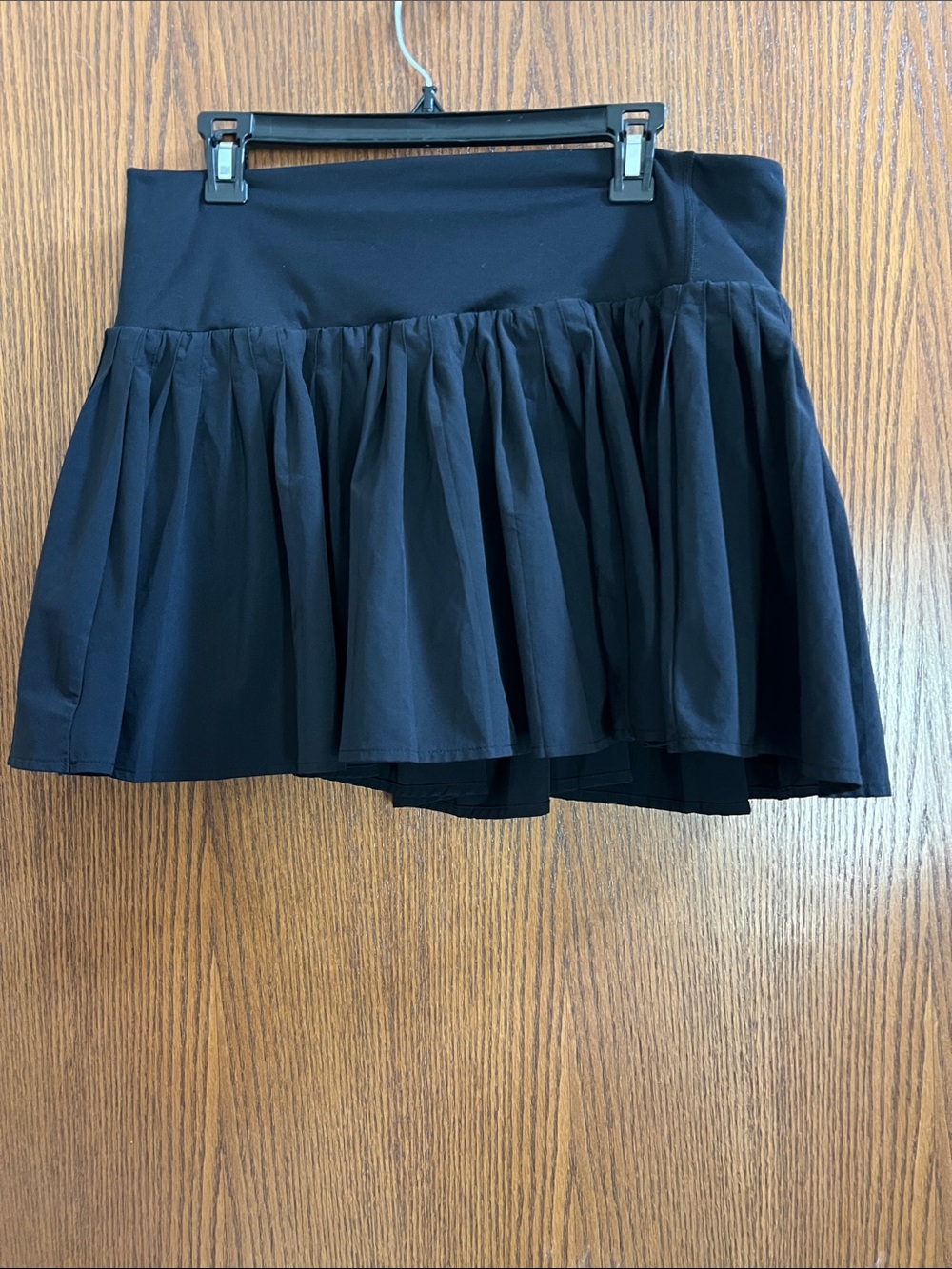 Black Pleated Athletic Skirt